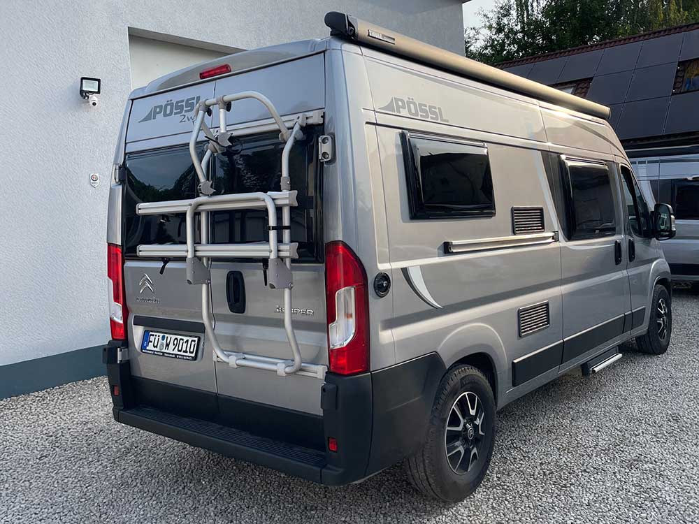 Pössl 2 Win, gebraucht, Heckansicht