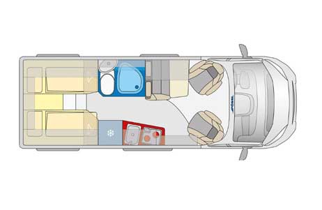 Pössl Camper Van Grundriss